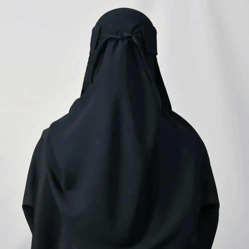 نقاب شمسي طويل بمطاط واحد مع ربطة اغلاق