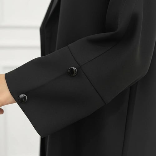 عباية نور بناتية - سوداء بقصة رسمية مع فستان داخلي...