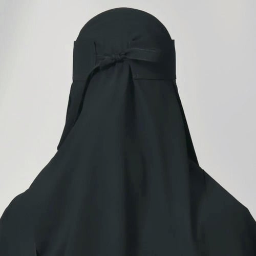 نقاب مطاط واحد طويل مع ربطة اغلاق