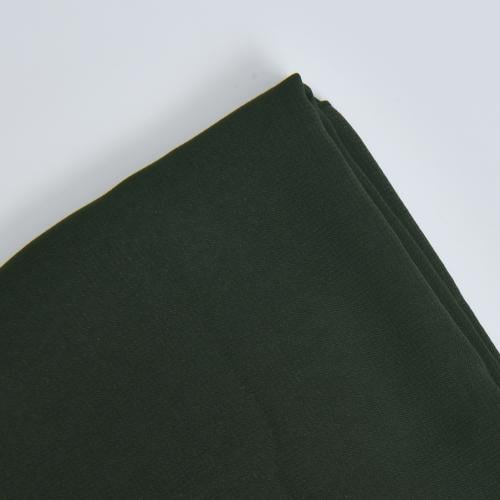 طرحة حرير سادة باللون الأخضر الزيتي