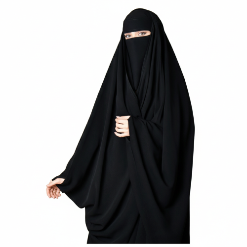 عباية رأس نسائية بقصة فراشة مع فتحة اصبع