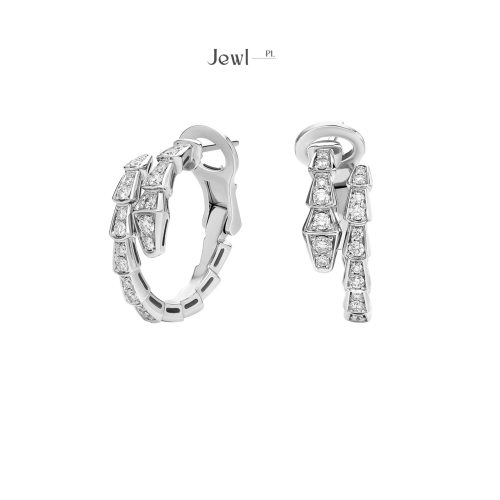 أقراط «سيربنتي فايبر» - فضي