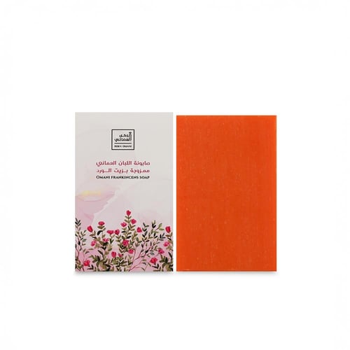 صابونة اللبان العماني ممزوجة بزيت الورد