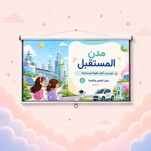 مدن المستقبل-عرض تقديمي ( متوافق مع متطلبات منصة ع...