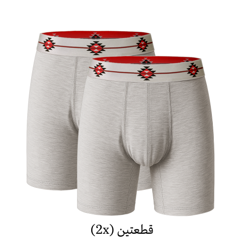 سروال داخلي (بوكسر) رجالي - رصاصي (مودال)