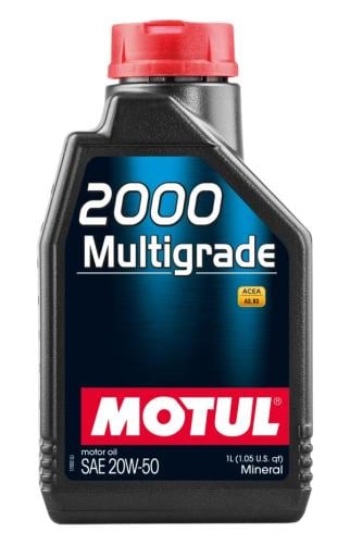 زيت محركات معدنيه موتول 2000 MULTIGRADE 20W50 1L
