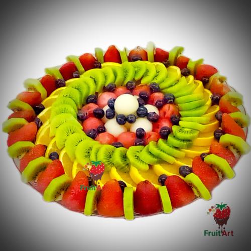 صحن فواكه الوان رسام