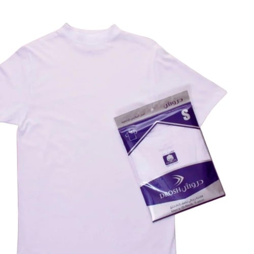 دروش | فانيلة نص كم حلق رجالي