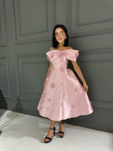 فستان ميكادو اوف شولدر زهري