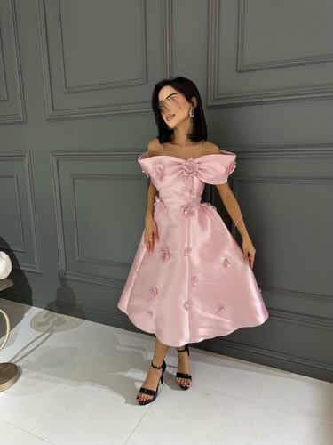 فستان ميكادو اوف شولدر زهري