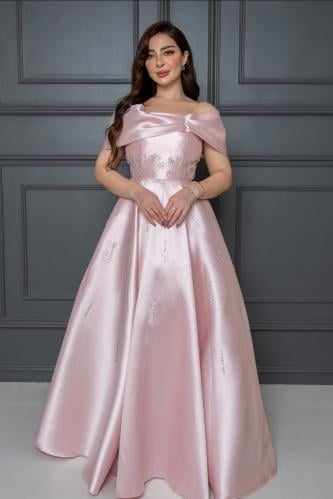 فستان سهرة ميكادو تطريز فصوص