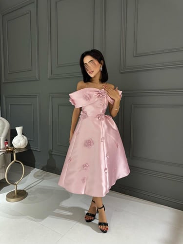 فستان ميكادو اوف شولدر زهري