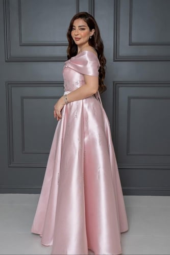 فستان سهرة ميكادو تطريز فصوص