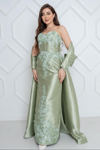 فستان سهرة ميكادو تطريز كلفه راقي