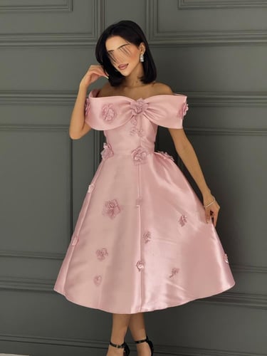 فستان ميكادو اوف شولدر زهري