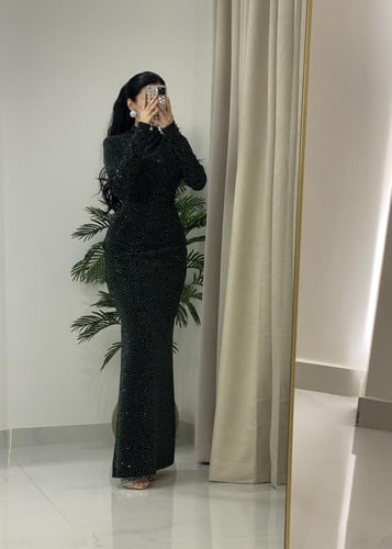 فستان ناعم ضيق ترتر