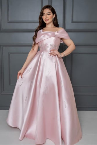 فستان سهرة ميكادو تطريز فصوص