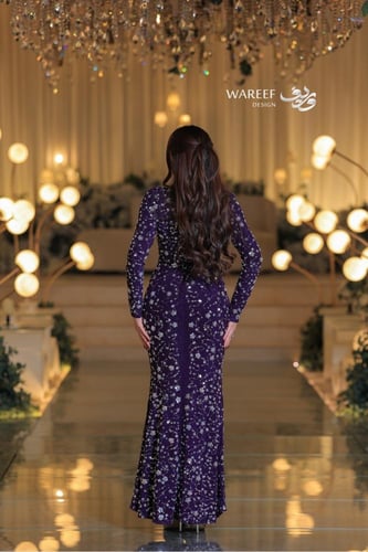 فستان سهرة مرصع فاخر