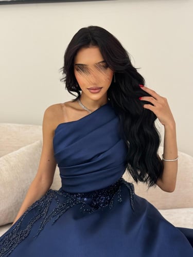 فستان سهرة ميكادو تطريز راقي