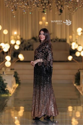 جلابية ترتر بتدرج لامع