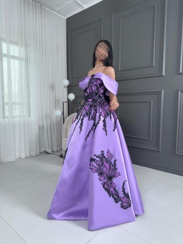 فستان سهرة منفوش بتصميم أنيق