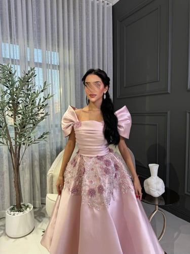 فستان سهرة ميكادو بتطريز راقي