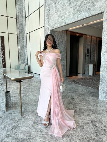 فستان سهرة مطرز خامة باربي