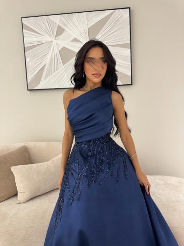 فستان سهرة ميكادو تطريز راقي