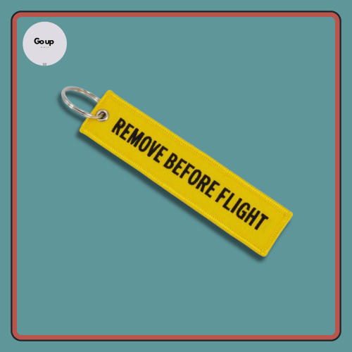 Remove before flight , follow me- اصفر - جهتين