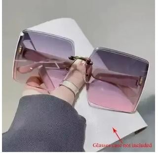 نظارات شمسية مربعة تدرج وردي