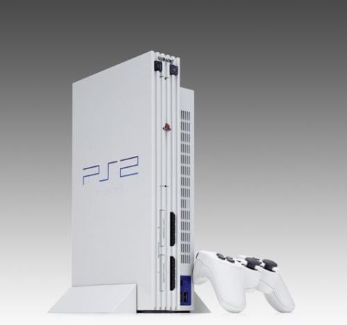 سوني 2 fat مفتوح الريجون (ابيض) ملحقاته لونها اسود