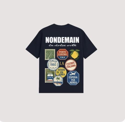 Postcard t-shirt