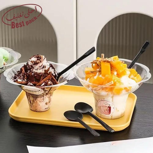 اكواب ايس كريم بلاستيك