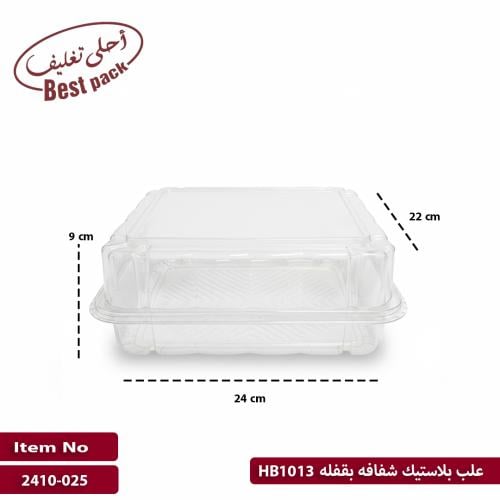 علب بلاستيك شفافه بقفله HB1013
