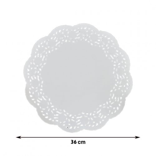 ورق دانتيل دائري مقاس 36 سم