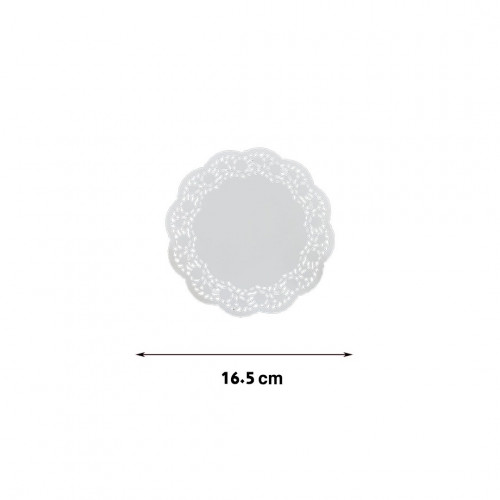 ورق دانتيل دائري مقاس 16.5
