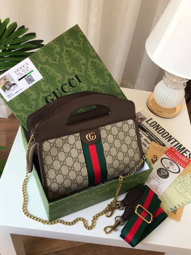 شنطة غوتشي أوفيديا فخامة المونوغرام مع الشريط الأي...