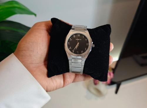 ساعة سيلفر بلاك الرجالية ⌚