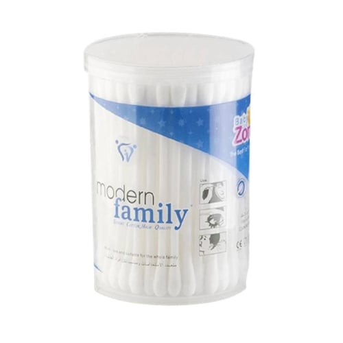 قطن أذان 100عود Baby Zone بلاستيك Family