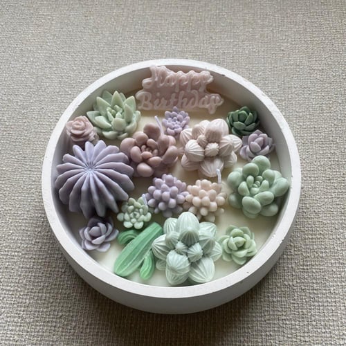 Oasis Bliss - Large Circle - شموع يدوية كبيرة دائر...