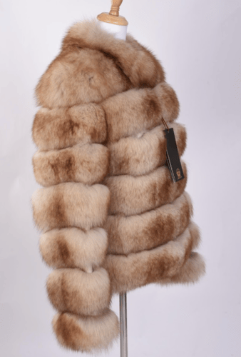 جاكيت فرو ثعلب طبيعي