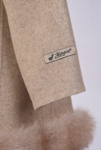 Long Jacket ballerina model -Fox fur