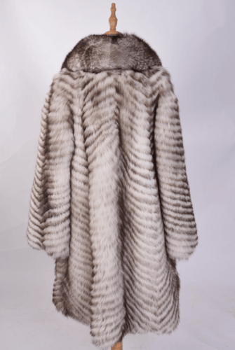 جاكيت فرو ثعلب طبيعي