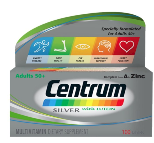Centrum Silver Multivitamins with Lutein - 100 Tab...