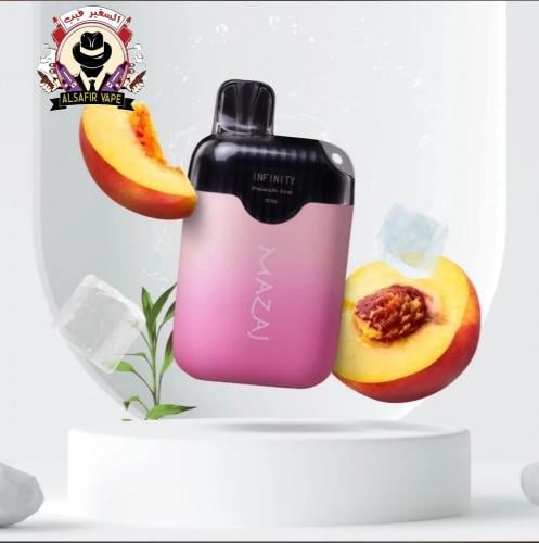 سحبة مزاج بنكهة خوخ ايس 4500 موشة-MAZAJ INFINTY pe...