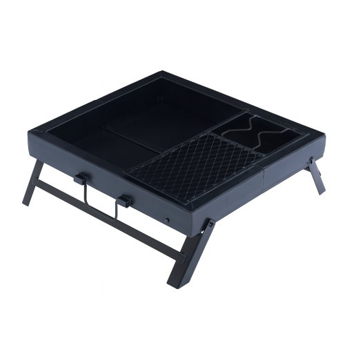 منقل شعلة قابل للطي, مقاس 47×50 سم, مع جراب