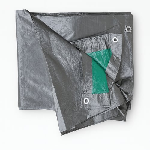 طربال بلاستيك, مقاس 10×20, رصاصي