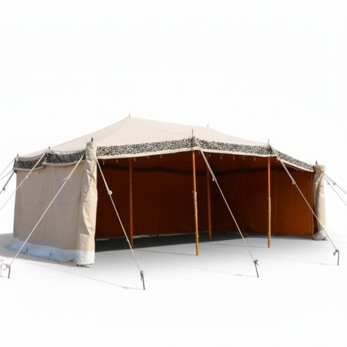 الوادي, خيمة بيتية, ضد الماء, مقاس 5×9×2 متر, أبيض