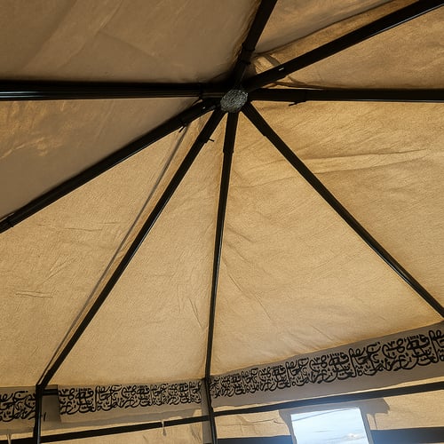 خيمة ملكية, بالخط العربي, مقاس 3×4×1.80 متر, مع وا...