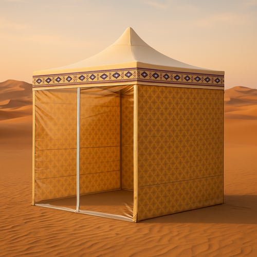 خيمة الخزام, ضد المطر, مقاس 3×4.5, مع واجهه شفاف